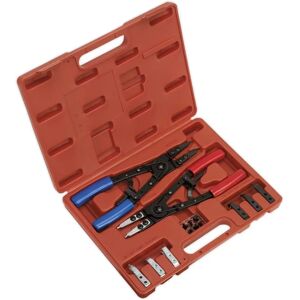 Sealey AK8500 Circlip Pliers Set - Heavy-duty - Internal/External Sealey AK8500 Circlip Pliers Set - Heavy-duty - Internal/External