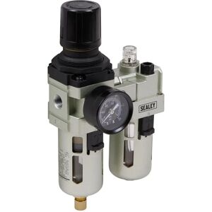 Sealey SA106 Air Filter Regulator Lubricator - Max Airflow 60cfm Sealey SA106 Air Filter Regulator Lubricator - Max Airflow 60cfm