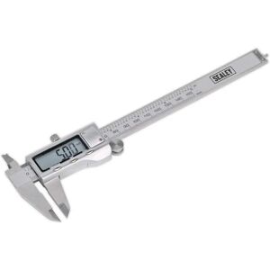 Sealey AK9621EV Digital Vernier Caliper - Stainless Steel - 0-150mm/0-6" Sealey AK9621EV Digital Vernier Caliper - Stainless Steel - 0-150mm/0-6"
