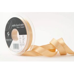 Berisfords Honey Gold Double-Sided Satin Ribbon - 15mm Berisfords Honey Gold Double-Sided Satin Ribbon - 15mm