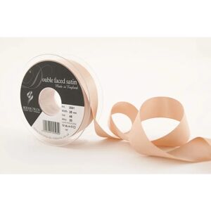 Berisfords Satin Ribbon Ecru 45 - Double-Sided, 25mm - by the meter Berisfords Satin Ribbon Ecru 45 - Double-Sided, 25mm - by the meter