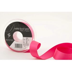 Berisfords Cinta de Satén Rosa Shock - Doble cara - 25mm - por metro Berisfords Cinta de Satén Rosa Shock - Doble cara - 25mm - por metro