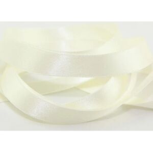 Berisfords White Satin Double-Sided Ribbon - 25mm - Per Meter Berisfords White Satin Double-Sided Ribbon - 25mm - Per Meter