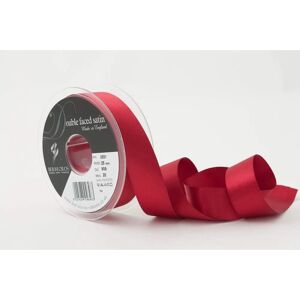 Berisfords Scarlet Berry Satin Ribbon - 25mm - Double-sided Berisfords Scarlet Berry Satin Ribbon - 25mm - Double-sided
