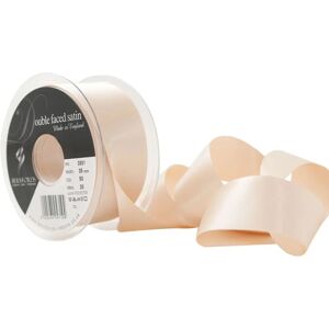 Berisfords Double Faced Satin Ribbon - 35 mm - Cream Berisfords Double Faced Satin Ribbon - 35 mm - Cream