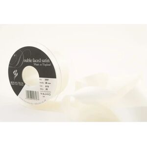 Berisfords Satin Ribbon - Bridal White - 35mm - Double-sided Berisfords Satin Ribbon - Bridal White - 35mm - Double-sided