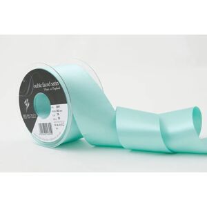 Berisfords Aqua Double-Sided Satin Ribbon - 5cm Wide Berisfords Aqua Double-Sided Satin Ribbon - 5cm Wide