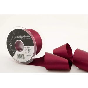 Berisfords Burgundy Double-Sided Satin Ribbon - 5cm Berisfords Burgundy Double-Sided Satin Ribbon - 5cm