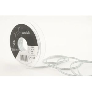 Berisfords Zilveren Metallic Lame-Ribbon - 3mm - per meter Berisfords Zilveren Metallic Lame-Ribbon - 3mm - per meter