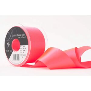 Berisfords Nastro di raso doppio faccia - Rosa fluorescente Berisfords Nastro di raso doppio faccia - Rosa fluorescente