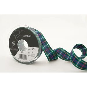 Berisfords Róza Tartan Ribbon - 25mm - per meter - Ribbon Berisfords Róza Tartan Ribbon - 25mm - per meter - Ribbon