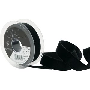 Berisfords Samtband Schwarz - 5m Mini Rolle - Band Berisfords Samtband Schwarz - 5m Mini Rolle - Band