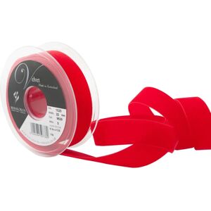 Červená sametová stuha Berisfords - Mini rol 5 m - Stuha Červená sametová stuha Berisfords - Mini rol 5 m - Stuha