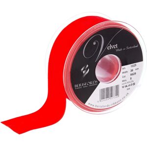 Berisfords Sametová Stuha Mini Role - 5m Červená - Sametová Stuha Berisfords Sametová Stuha Mini Role - 5m Červená - Sametová Stuha