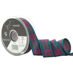 Berisfords Lindsay Tartan Ribbon - 25mm - per meter Berisfords Lindsay Tartan Ribbon - 25mm - per meter