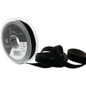 Berisfords Sametová Stuha Mini Rolka - 5m Černá Káva - Sametová Stuha Berisfords Sametová Stuha Mini Rolka - 5m Černá Káva - Sametová Stuha