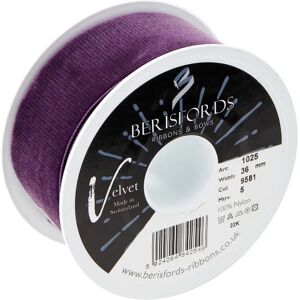 Berisfords Pruim Fluwelen Lint Minirol - Lint Berisfords Pruim Fluwelen Lint Minirol - Lint