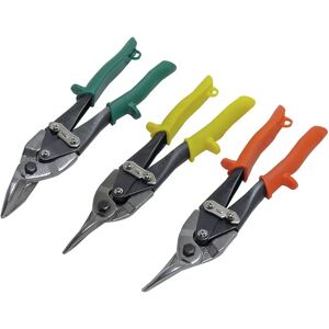 Silverline Tin Snips Set - Left, Right, Straight - Tin Silverline Tin Snips Set - Left, Right, Straight - Tin