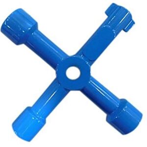 Clé utilitaire Silverline 70 mm 4 voies - Électricité, gaz, eau Clé utilitaire Silverline 70 mm 4 voies - Électricité, gaz, eau