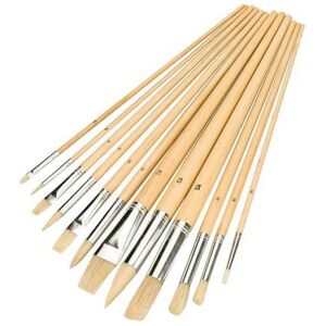 Silverline Artist Paint Brush Set - Mixed Tips - 12 pcs Silverline Artist Paint Brush Set - Mixed Tips - 12 pcs