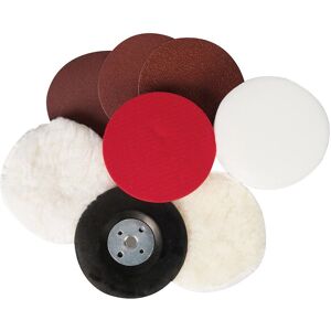 Kit de ponçage et de polissage Silverline 180mm 8 pièces - Accessoires professionnels - Publicité Kit de ponçage et de polissage Silverline 180mm 8 pièces - Accessoires professionnels - Publicité