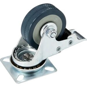 Fixman Modelo 413608 - Rueda giratoria de goma con freno - 50mm, 50kg Fixman Modelo 413608 - Rueda giratoria de goma con freno - 50mm, 50kg