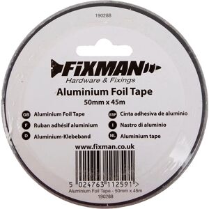 Fixman Aluminium Foil Tape - 50mm x 45m - Insulation & Sealing Fixman Aluminium Foil Tape - 50mm x 45m - Insulation & Sealing