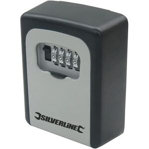 Silverline Wall-mounted Key Safe - Combination Lock - Weatherproof - 121x83x40mm Silverline Wall-mounted Key Safe - Combination Lock - Weatherproof - 121x83x40mm