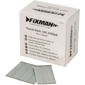 Fixman Calibre 16 Nails - 2500 pcs - Finish Nails Fixman Calibre 16 Nails - 2500 pcs - Finish Nails