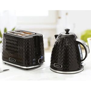 Daewoo Argyle Retro Kettle & Toaster Bundle - 2 Slice Black Daewoo Argyle Retro Kettle & Toaster Bundle - 2 Slice Black