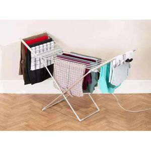 Daewoo Brand Model Heated Winged Airer Foldable 230W - Drying Rack Daewoo Brand Model Heated Winged Airer Foldable 230W - Drying Rack