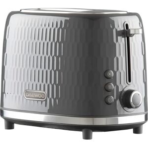 Daewoo Honeycomb Toaster - High Lift 2-Slice 3D Textured Grey Daewoo Honeycomb Toaster - High Lift 2-Slice 3D Textured Grey