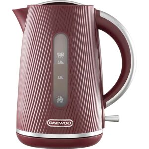Daewoo Model Sda2775ge - Ruby Red Textured 1.7L Electric Jug Kettle Daewoo Model Sda2775ge - Ruby Red Textured 1.7L Electric Jug Kettle