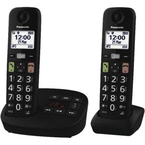 Panasonic KX-TGU-132EXB - Grandes boutons - Répondeur - Téléphone Panasonic KX-TGU-132EXB - Grandes boutons - Répondeur - Téléphone