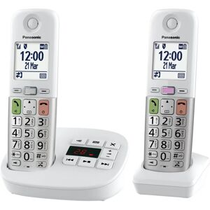 Telefono Panasonic KX-TGU43 con 2 ascoltatori - Amplificato, Luce, Blocco chiamate Telefono Panasonic KX-TGU43 con 2 ascoltatori - Amplificato, Luce, Blocco chiamate