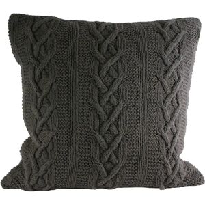 Paoletti Aran Kabelstrick Kissenbezug - Grau Baumwolle - Einheitsgröße Paoletti Aran Kabelstrick Kissenbezug - Grau Baumwolle - Einheitsgröße