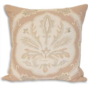 Funda de cojín bordada Paoletti Margaux - Algodón taupe - Talla única Funda de cojín bordada Paoletti Margaux - Algodón taupe - Talla única