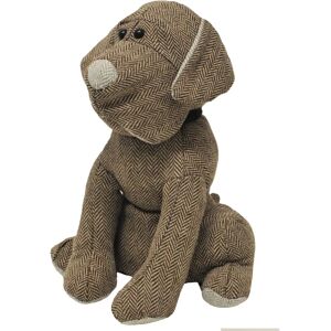 Riva Home Herringbone Dog Novelty Door Stop - Grey - One Size Riva Home Herringbone Dog Novelty Door Stop - Grey - One Size