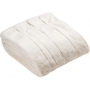 Paoletti Empress Faux Fur Throw - Cream - 130x180cm Paoletti Empress Faux Fur Throw - Cream - 130x180cm