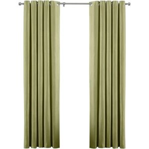 Paoletti Atlantic Twill Woven Eyelet Curtains - Green - 168cm W x 137cm L Paoletti Atlantic Twill Woven Eyelet Curtains - Green - 168cm W x 137cm L