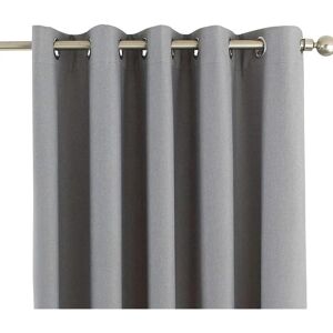 Riva Home Silver Blackout Eyelet Curtains - 168x183cm - Curtains Riva Home Silver Blackout Eyelet Curtains - 168x183cm - Curtains