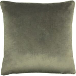 Paoletti Meridian Piped Velvet Cushion Cover - Grey - One Size - Cushion Cover Paoletti Meridian Piped Velvet Cushion Cover - Grey - One Size - Cushion Cover
