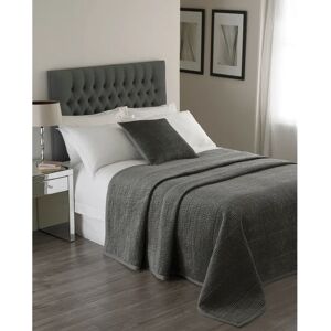 Paoletti Brooklands Bedspread - Graphite - 265x265 cm - Bedspread Paoletti Brooklands Bedspread - Graphite - 265x265 cm - Bedspread
