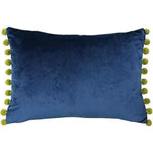 Paoletti Fiesta Soft Velvet Pom Pom Trimmed Cushion - Unisex Paoletti Fiesta Soft Velvet Pom Pom Trimmed Cushion - Unisex