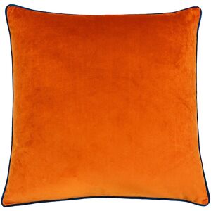 Paoletti - Meridian Piped Velvet Feather Filled Cushion - Arancione Paoletti - Meridian Piped Velvet Feather Filled Cushion - Arancione