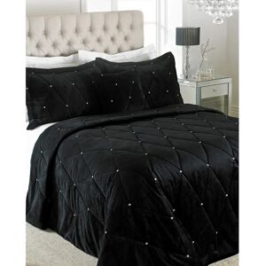 Riva Home Diamante Sängöverkast - Svart - 220x240cm Riva Home Diamante Sängöverkast - Svart - 220x240cm