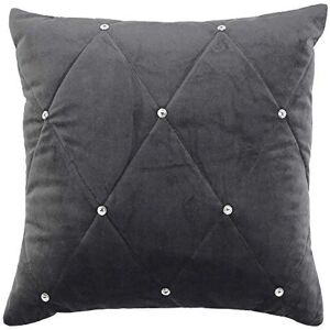 Paoletti Brand Diamante Grey Quilted Cushion - 45cm x 45cm Paoletti Brand Diamante Grey Quilted Cushion - 45cm x 45cm