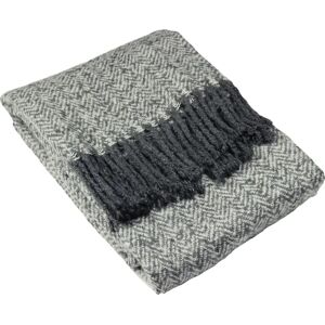 Furn Weaver Woven Herringbone Throw Grey - Unisex Furn Weaver Woven Herringbone Throw Grey - Unisex