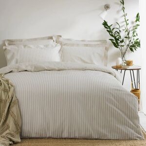 The Linen Yard Hebden Mélange Stripe Duvet Cover Set - Super King - Bedding The Linen Yard Hebden Mélange Stripe Duvet Cover Set - Super King - Bedding