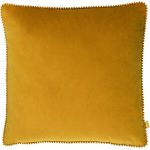 Furn Cosmo Soft Velvet Pom Pom Trimmed Cushion - Cushions Furn Cosmo Soft Velvet Pom Pom Trimmed Cushion - Cushions